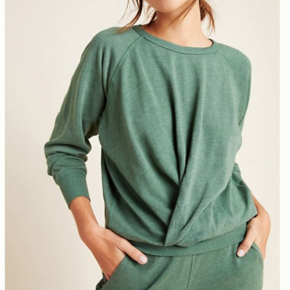 Sweaters - Sundry Twist-Front Pullover Sweatshirt NEW
